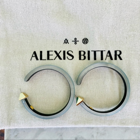 Alexis Bittar Lucite Hoops NWT - Picture 12 of 14